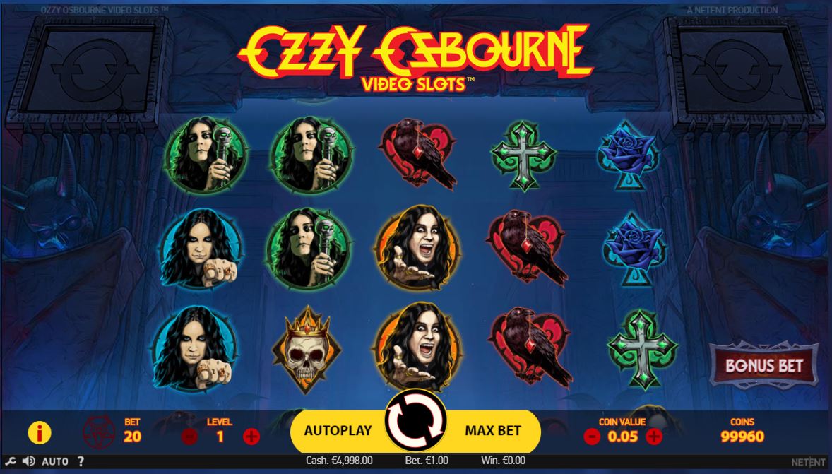 Слотозал официальный сайт и игровые аппараты «Ozzy Osbourne Video Slots»